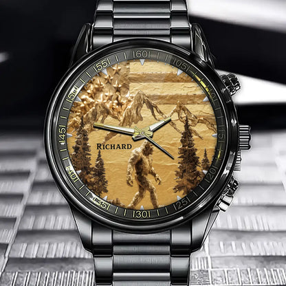 Personalized Bigfoot Watch - Enter Your Name To Embark On A Mysterious Adventure