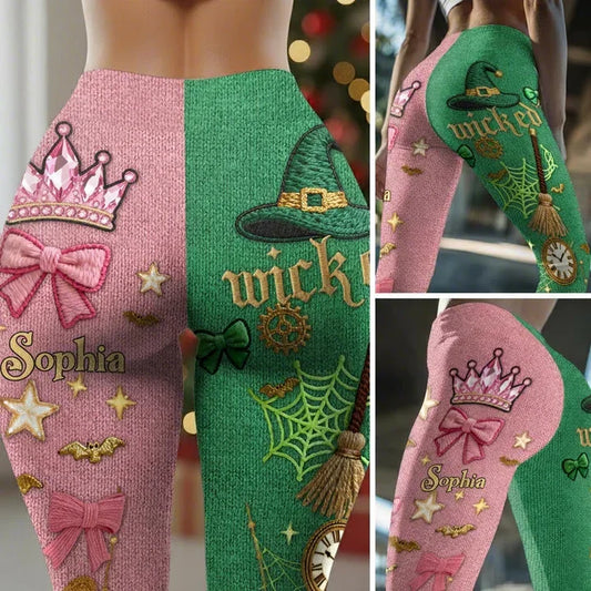 Changed For Good - Personalized Green and Pink Leggings