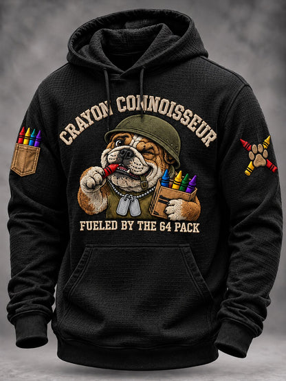 Men's Vintage Crayon Eaters Art Printed  Hoodie