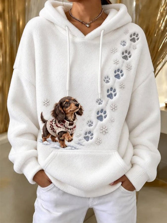 Women's Christmas Print Long-Sleeve Sweatshirt