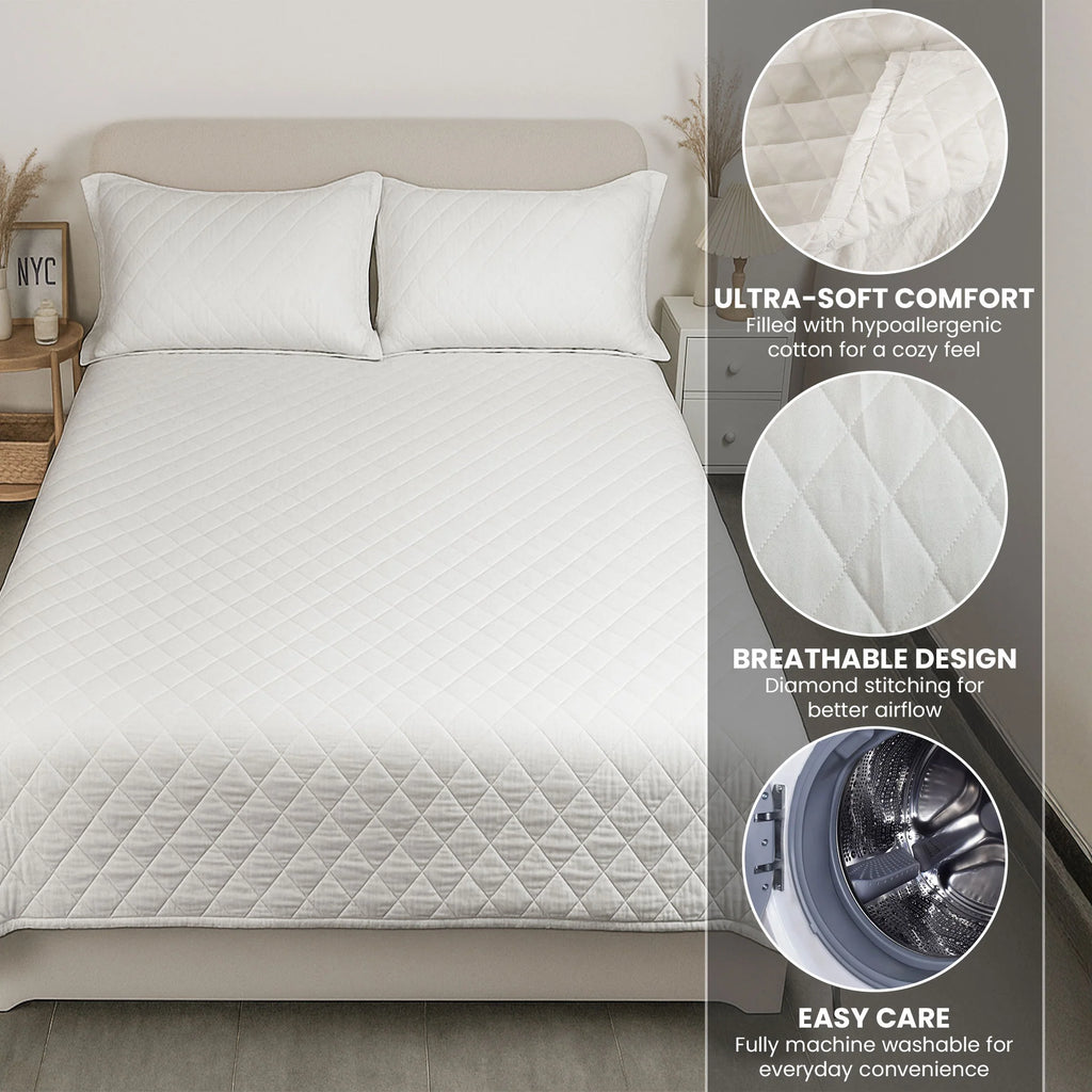 Couple Anniversary Gift Bedding Decor - Custom Quilt Set