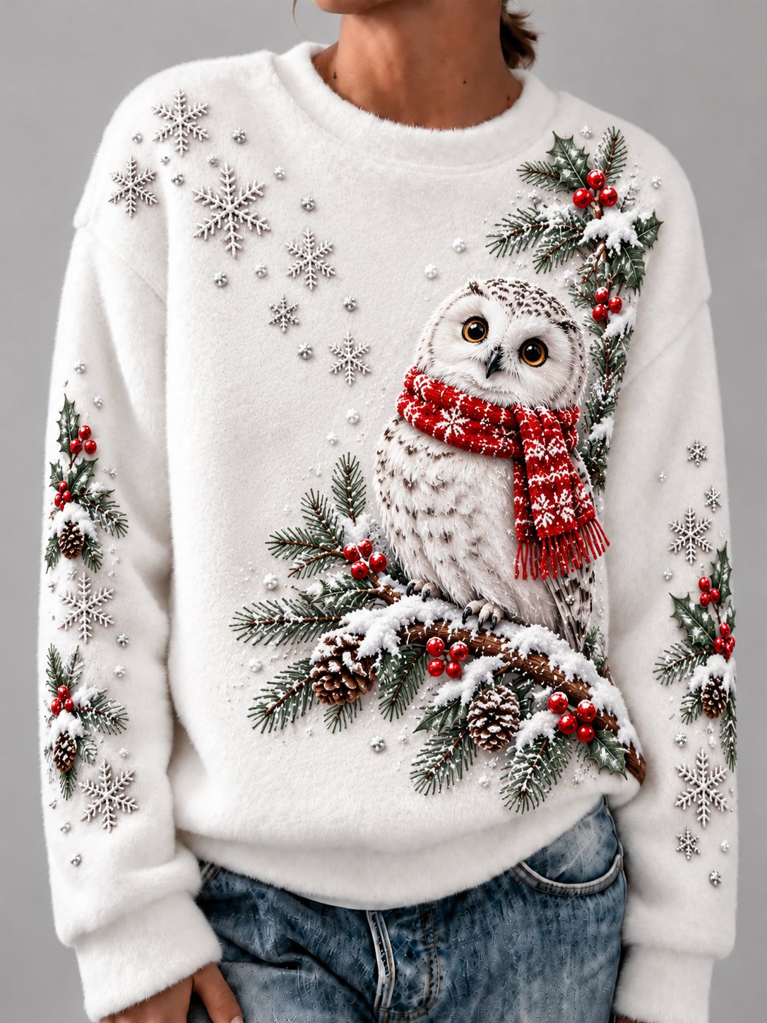 Women's Christmas Print Hoodie