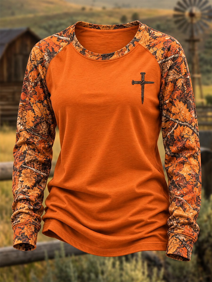 Women's Western Faith Print Top